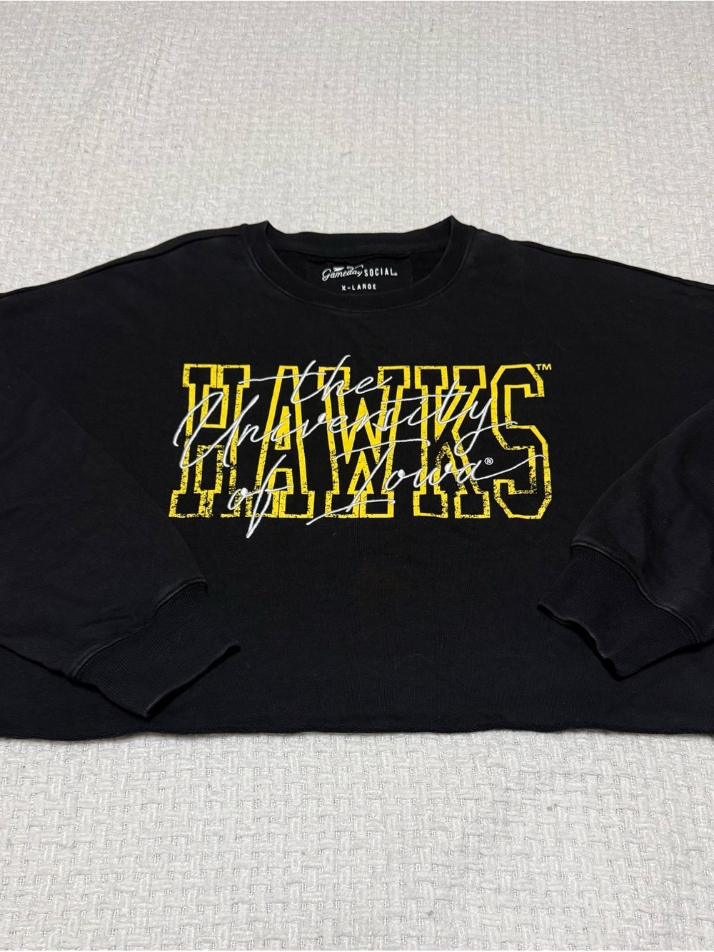 Gameday Social University of Iowa cropped long sleeve, new with tags. XL